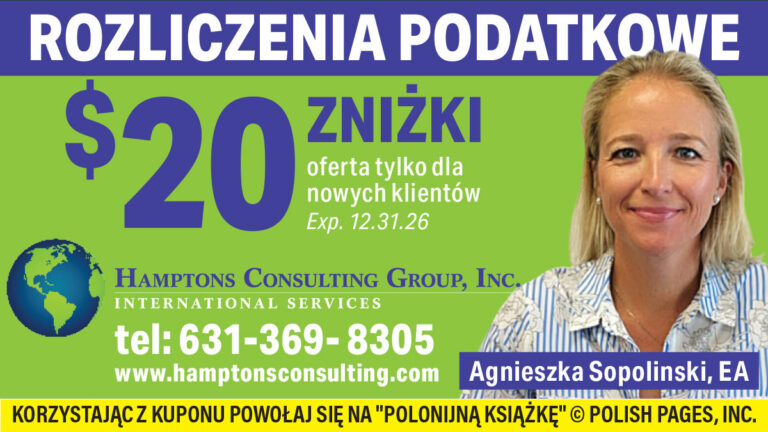 Kupon hamptons consulting group rozliczenia podatkowe long island nowy jork