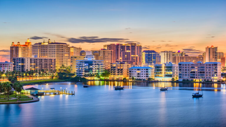 Sarasota Florida USA skyline