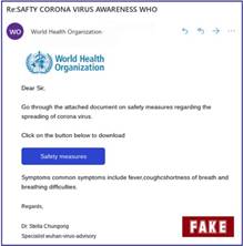 Fake WHO Site