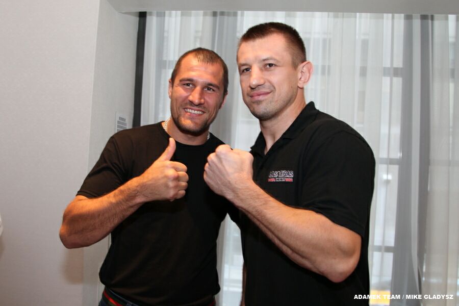 Adamek twarza w twarz z glazkowem przed walka na gali amerykanskiej stacji telewizyjnej nbc kat 48