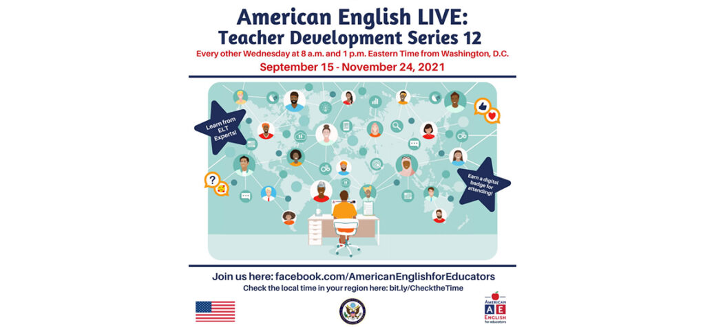 Bezplatne wyklady on line american english live teacher development series dla nauczycieli jezyka angielskiego kat
