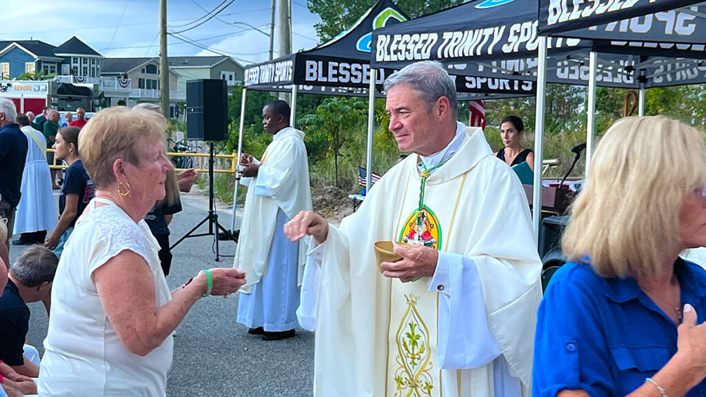 Bishop brennan conducted a memorial mass at the breezy point 9 11 memorial kat