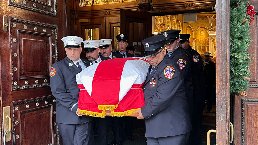 Bishop brennan leads funeral mass for monsignor john e delendick beloved priest fdny chaplain kat