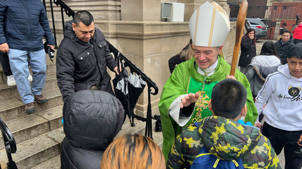 Bishop brennan visited a catholic academy in bushwick to kick off the catholic schools week kat