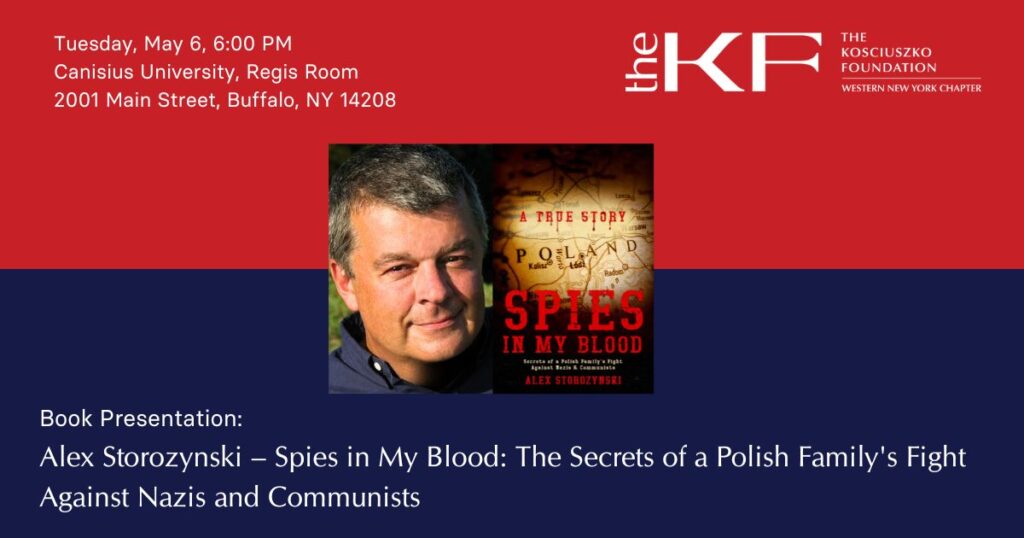 Book presentation in buffalo alex storozynski author spies in my blood a polish familys fight against nazis and communists kat