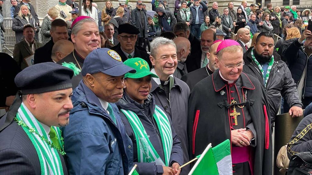 Brooklyns new bishop robert brennan celebrates st patricks day mass before nyc parade kat