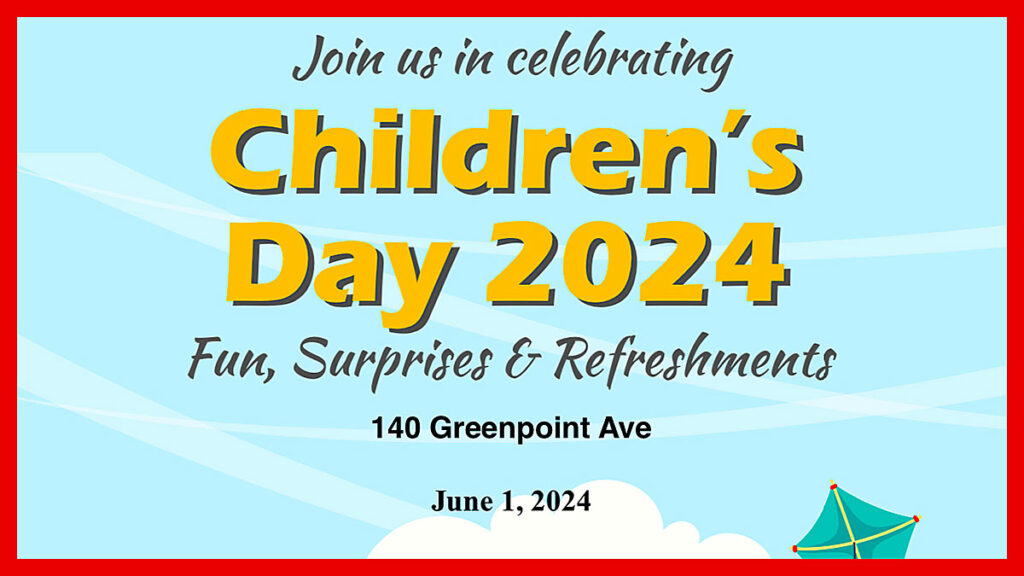 Childrens day 2024 at psfcu in greenpoint kat