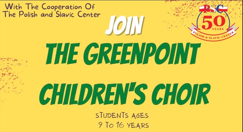 Cps oglasza zapisy do greenpoint childrens choir kat