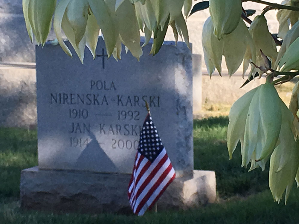 Delegacja pll lot na grobie jana karskiego w waszyngtonie kat 42