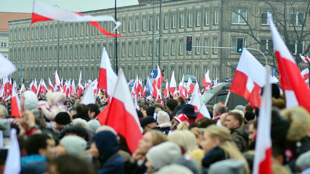 Demonstracje marsze i wiece 11 listopada 2021 w swieto niepodleglosci polski w warszawie kat