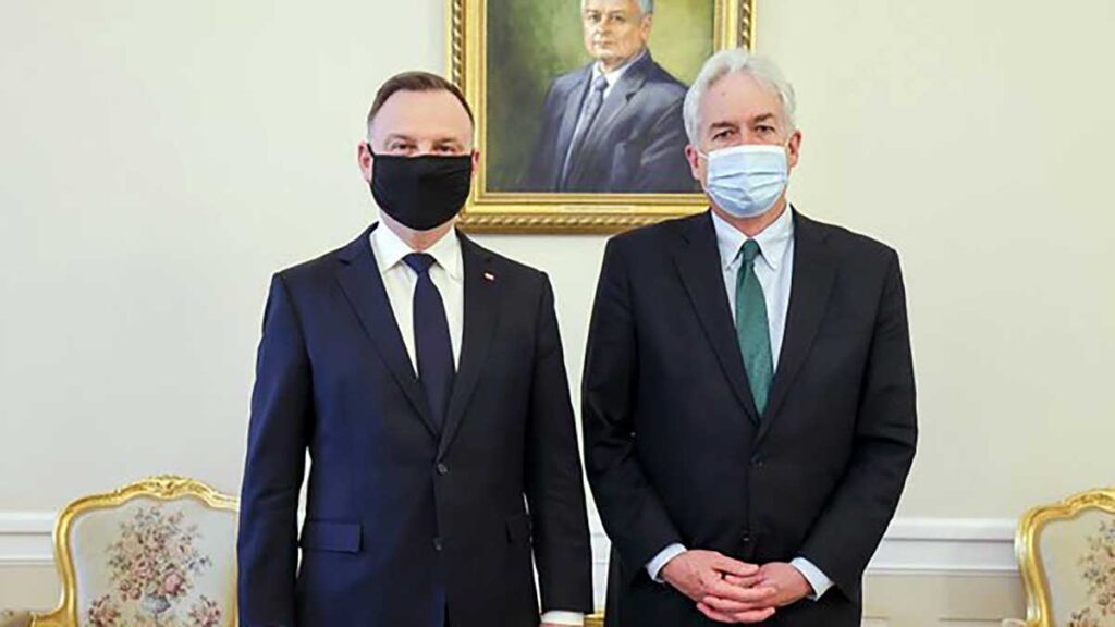 Dyrektor cia william burns na spotkaniu z prezydentem andrzejem duda kat