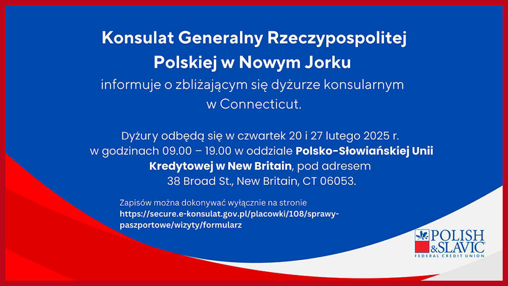 Dyzury konsularne w new britain w oddziale psfcu kat