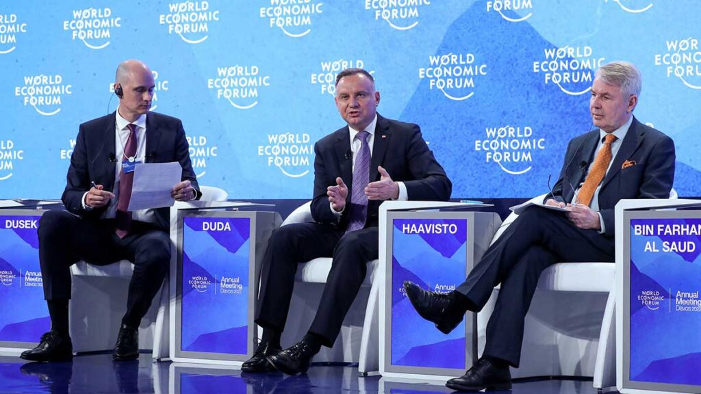 Forum ekonomiczne w davos z udzialem prezydenta dudy kat