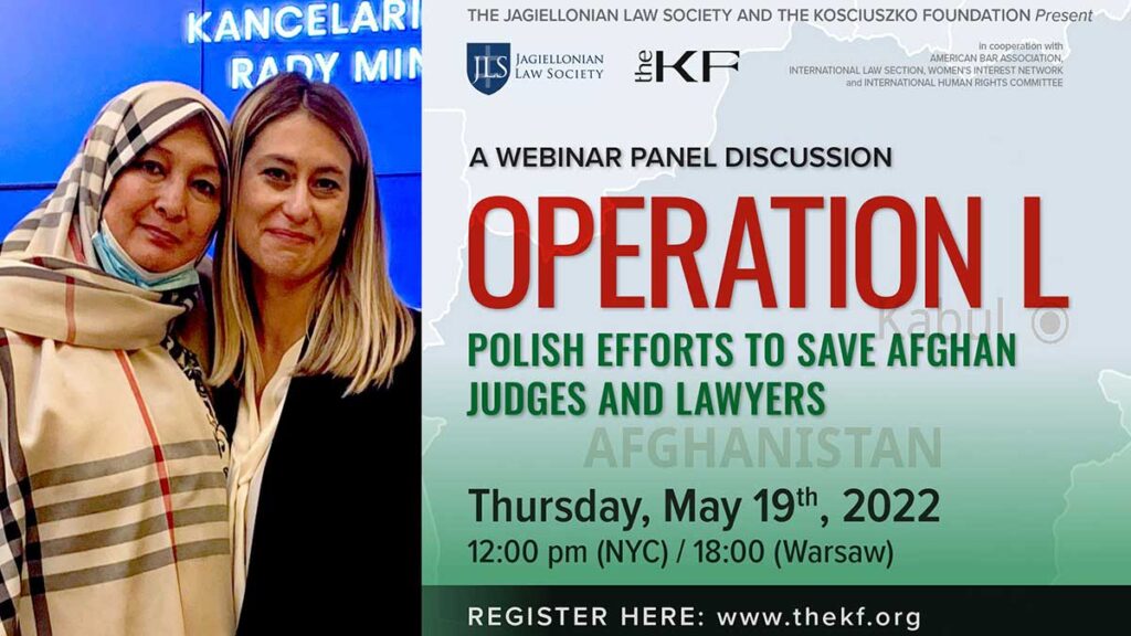 Kf webinar panel discussion operation l polish efforts to save afgan judges and lawyers kat