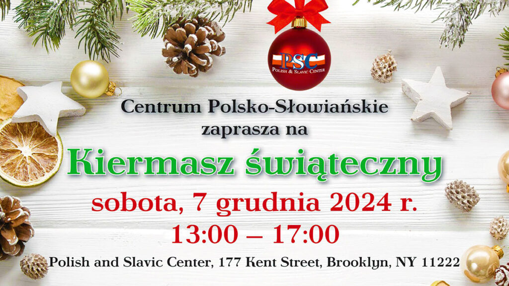 Kiermasz swiateczny na greenpoincie w centrum polsko slowianskim kat