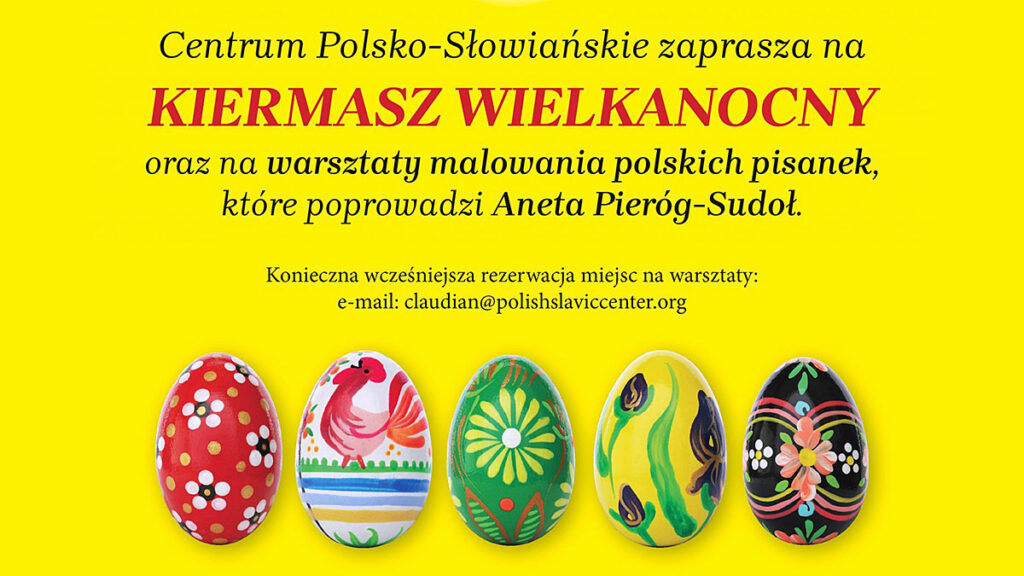 Kiermasz wielkanocny i warsztaty malowania polskich pisanek na greenpoincie kat