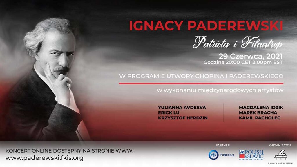 Koncert online ignacy paderewski patriota i filantrop premiera 29 czerwca kat