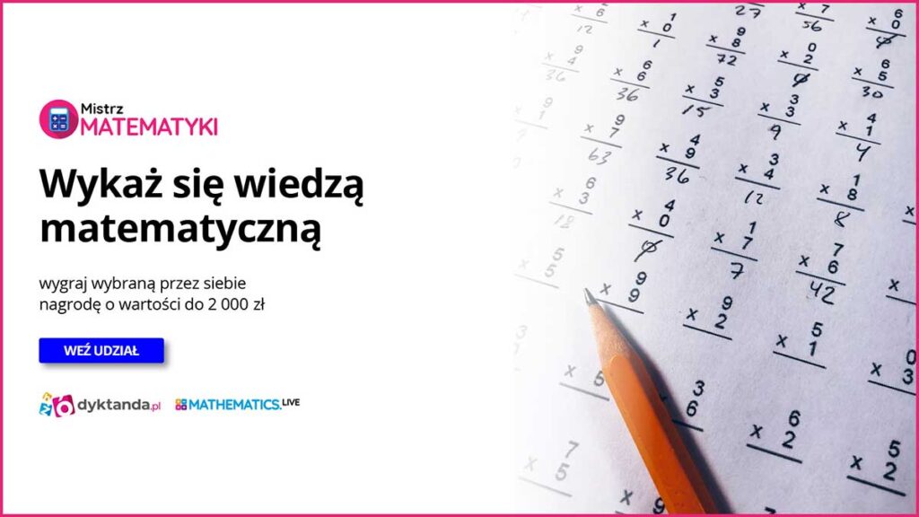 Konkurs matematyczny dla uczniow studentow i doroslych dyktanda pl kat