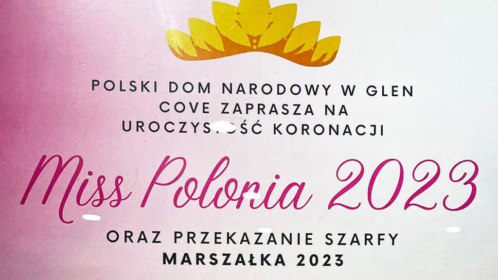 Koronacja miss polonia 2023 i przekazanie szarfy marszalka na rok 2023 w glen cove kat