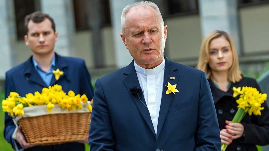 Kul upamietnil powstancow z getta warszawskiego kat