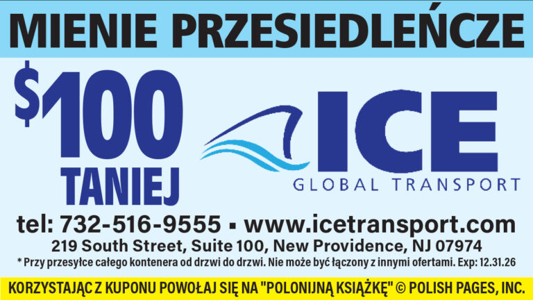 Kupon ice global transport mienie przesiedlencze kontener do polski new jersey