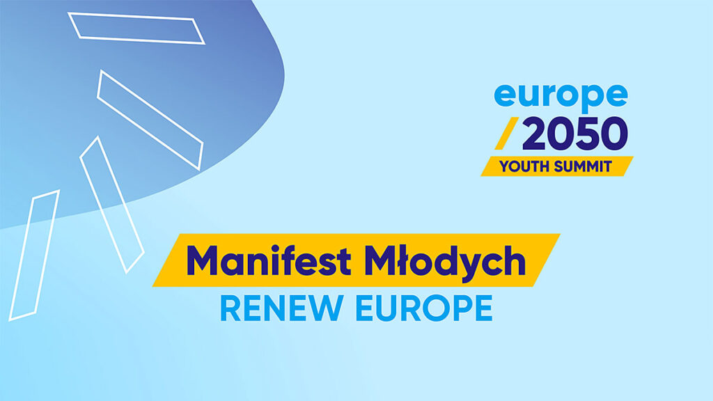 Manifest mlodych renew4youth przed wyborami do parlamentu europejskiego kat
