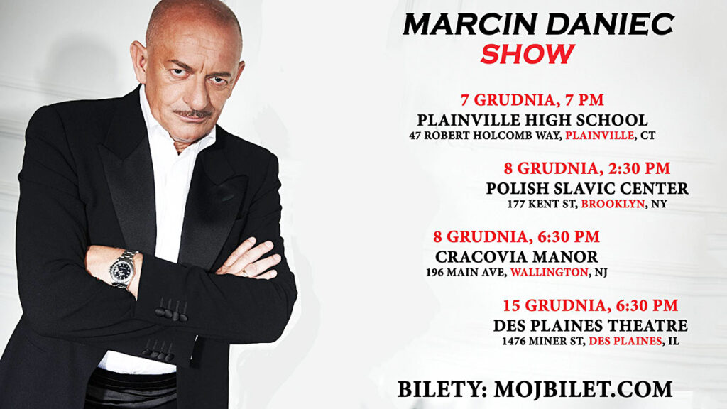 Marcin daniec show w usa 2024 wystepy w new york connecticut new jersey i illinois kat