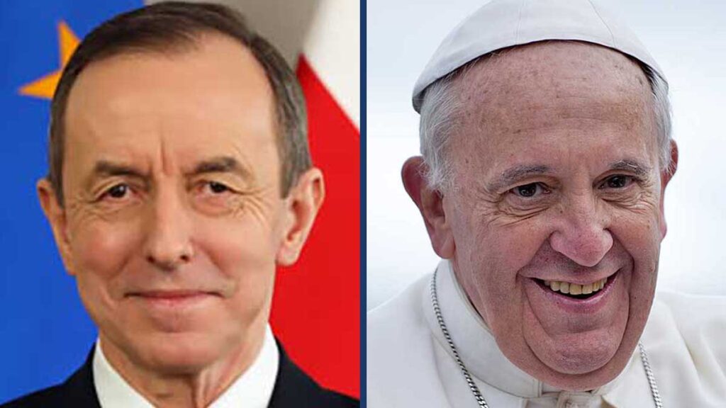 Marszalek senatu rp prof tomasz grodzki zlozy wizyte w watykanie kat