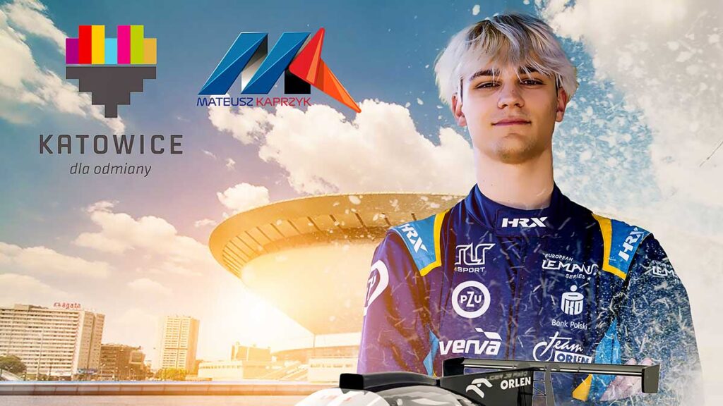 Mateusz kaprzyk w prototypie lmp3 podczas rajdu slaska w katowicach kat