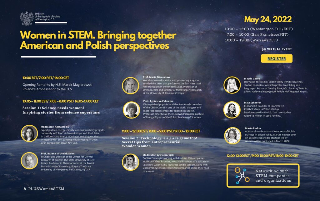 May 24ths women in stem bringing together polish and american perspectives virtual event kat