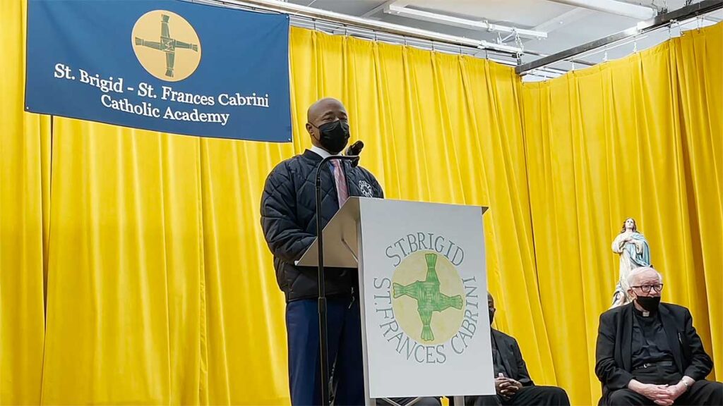 Mayor adams makes special catholic schools week visit kat