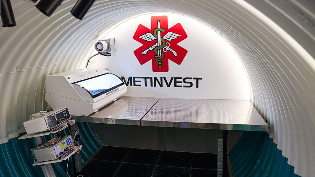 Metinvest zbudowal na linii frontu pierwszy podziemny szpital dla ukrainskiej armii kat