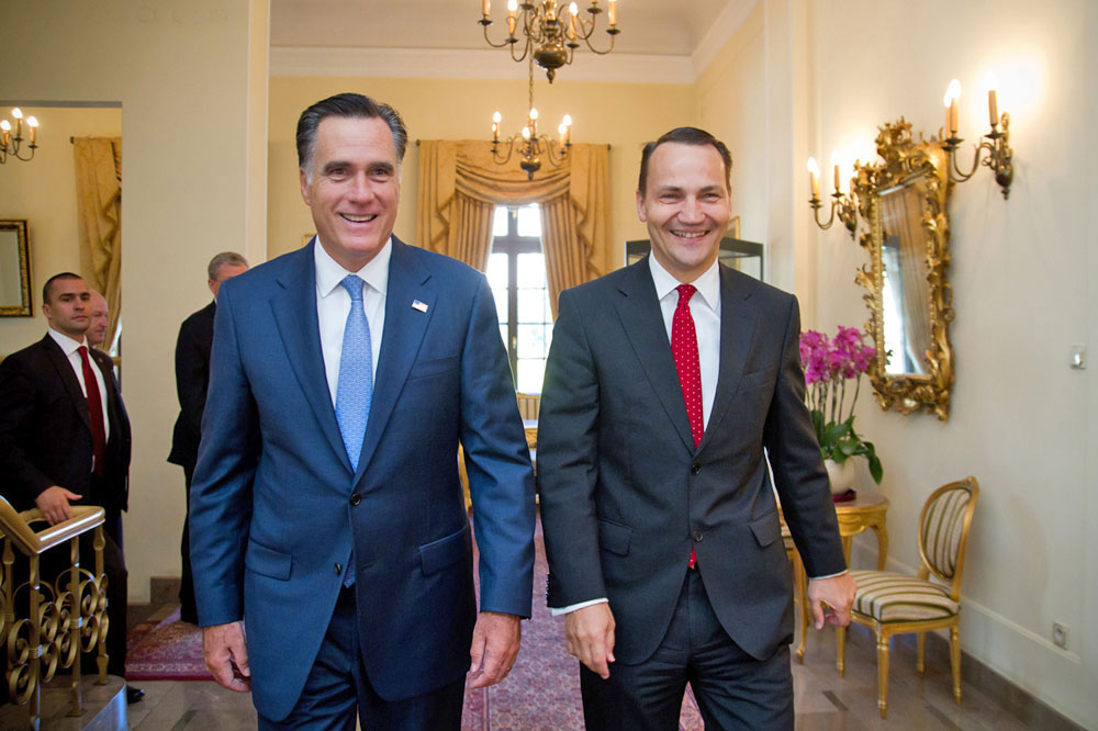 Minister radoslaw sikorski spotkal sie z mittem romneyem kat 25