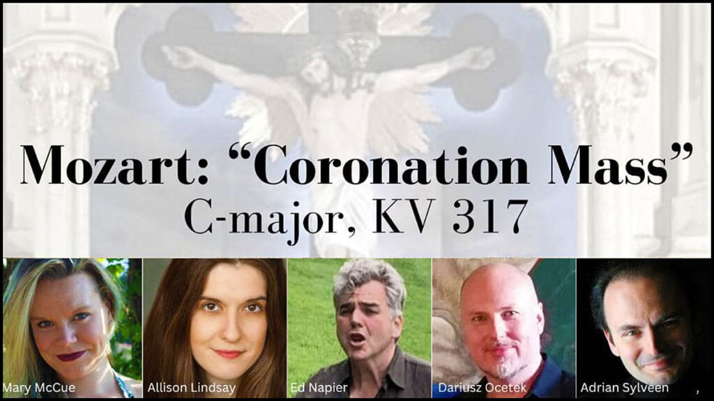 Msza koronacyjna mozarta w wykonaniu artystow z connecticut na greenpoincie kat