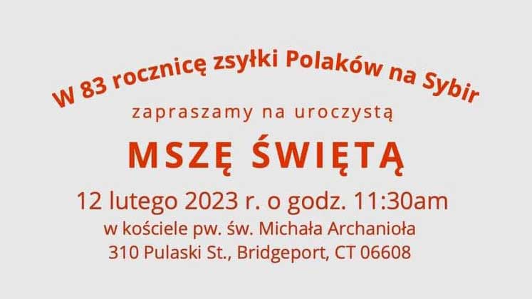 Msza sw w 83 rocznice zsylki polakow na sybir w bridgeport kat