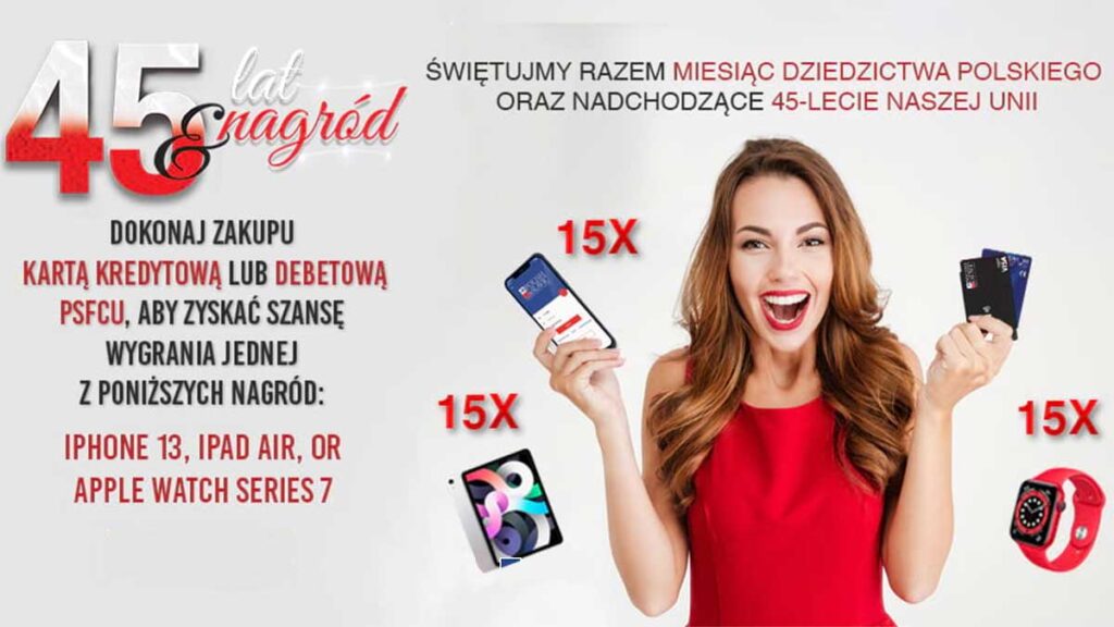 Na 45 lecie naszej unii 45 nagrod do wygrania kat