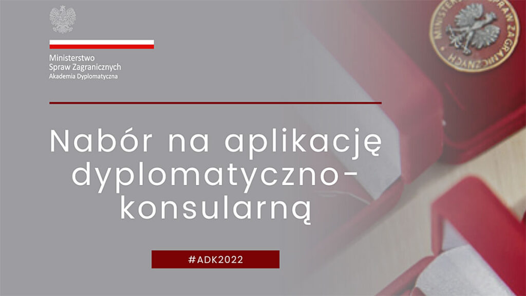 Nabor do akademii dyplomatycznej 2022 kat