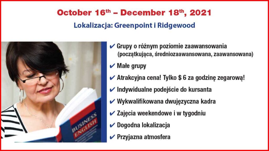 Nauka jezyka angielskiego w nowym jorku centrum polsko slowianskie zaprasza na kurs kat