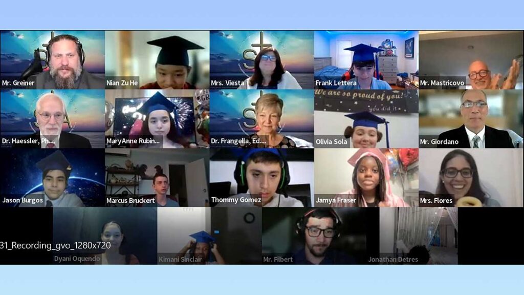 New york citys only fully remote elementary school st thomas aquinas catholic online academy graduates its first class kat