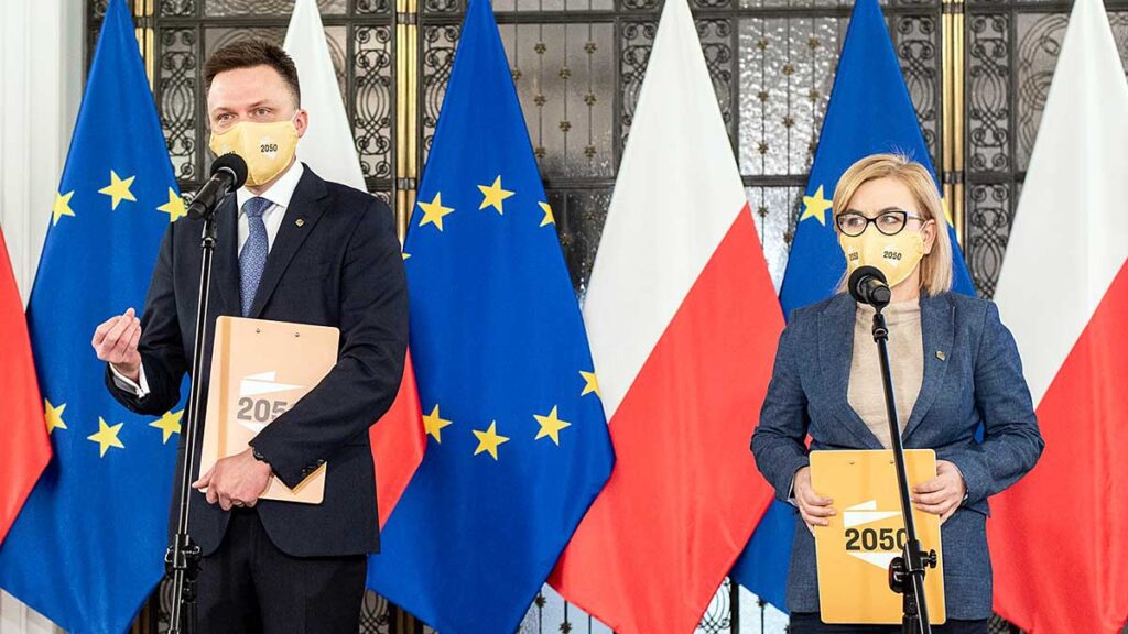 Paulina hennig kloska rzeczniczka partii polska 2050 szymona holowni kat