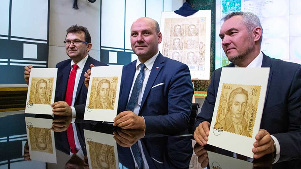 Poczta polska wydala znaczek jozef wybicki autor slow hymnu polski kat