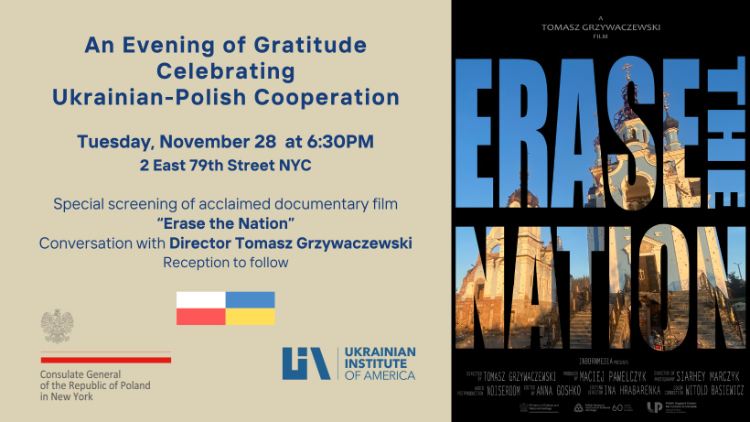 Pokaz filmu erase the nation w rezyserii tomasza grzywaczewskiego w ukraine institute of america kat