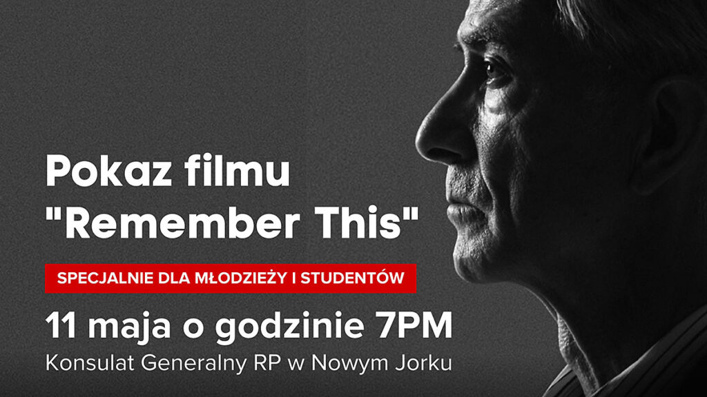 Pokaz filmu remember this w konsulacie rp w nowym jorku kat