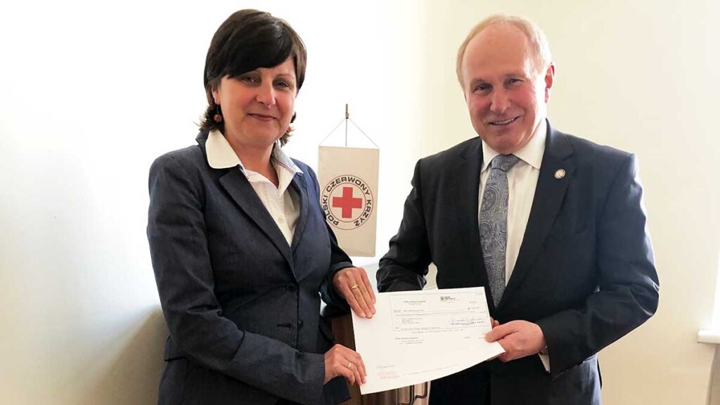 Polish american congress president frank j spula visited poland kat