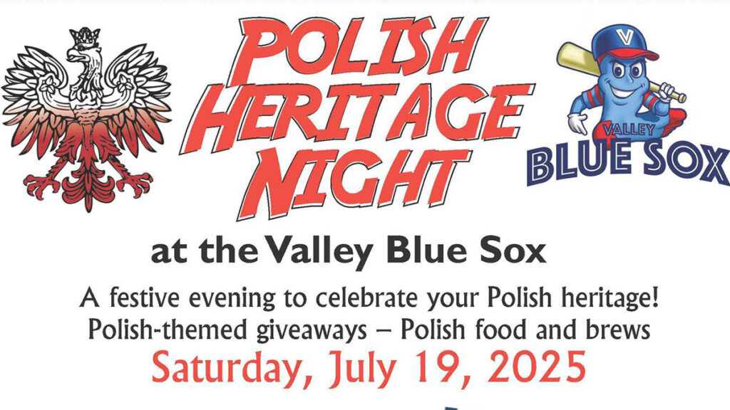 Polish heritage night at the valley blue sox in holyoke ma kat