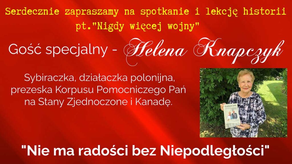 Polonia of long island zaprasza na spotkanie z pania helena knapczyk kat