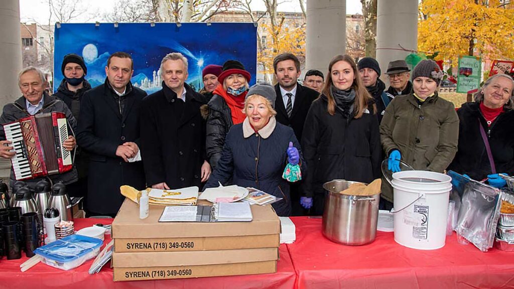 Polonijna wigilia dla bezdomnych i samotnych w nowym jorku na greenpoincie kat