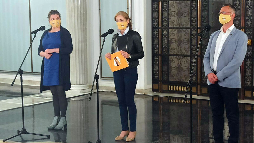 Polska 2050 protestuje przeciwko prywatyzacji lasow publicznych kat