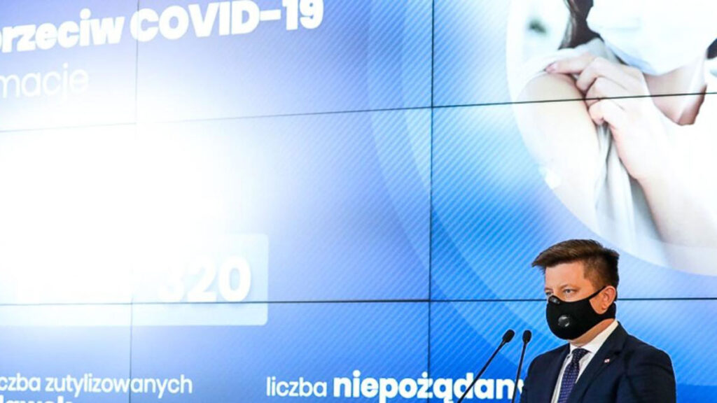 Polska za niemcami i wlochami w ilosci zaszczepionych na terenie eu kat
