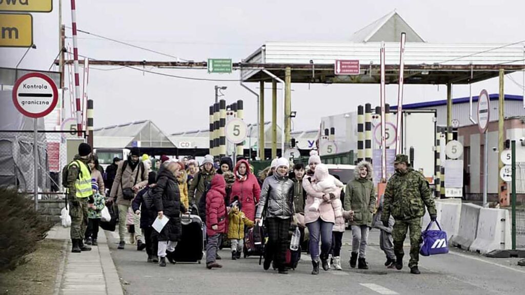 Ponad milion uciekinierow przekroczylo granice polski z ukraina kat